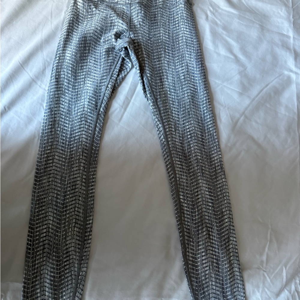 lululemon athletica Black and White Patterned Leggings